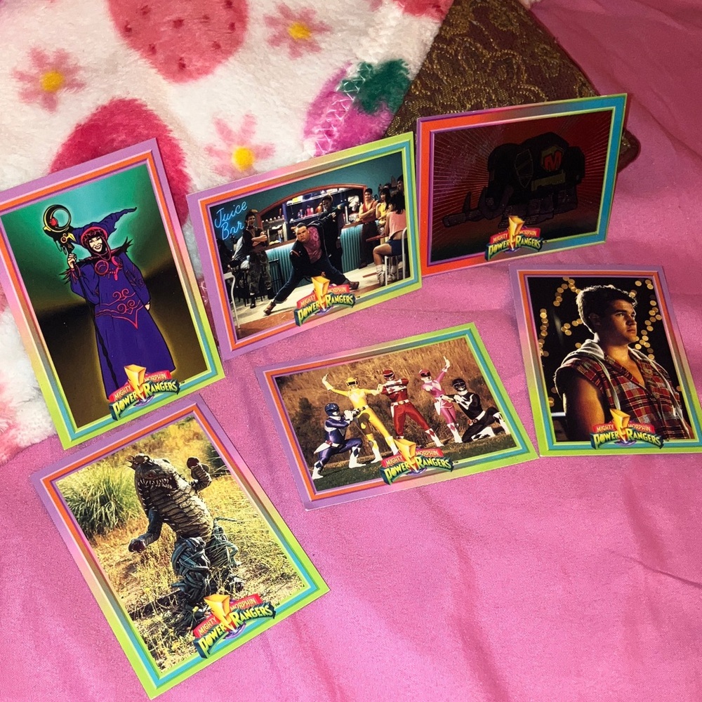 Vintage Collectible Power Ranger Cards